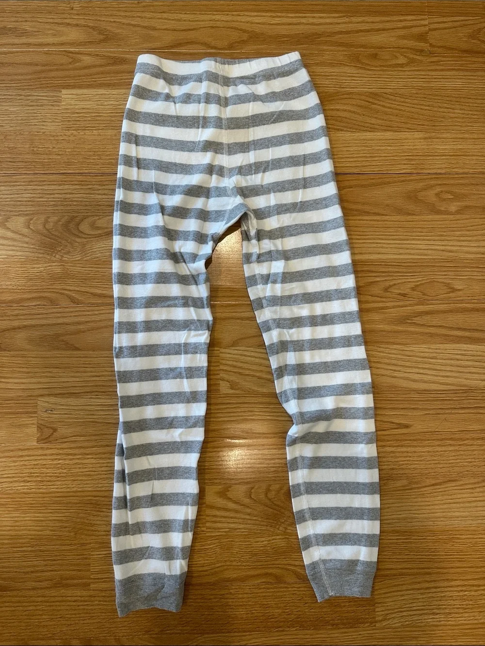 Hanna Andersson Gray White Striped HannaJams Pajama Set Size 10 Boys Girls